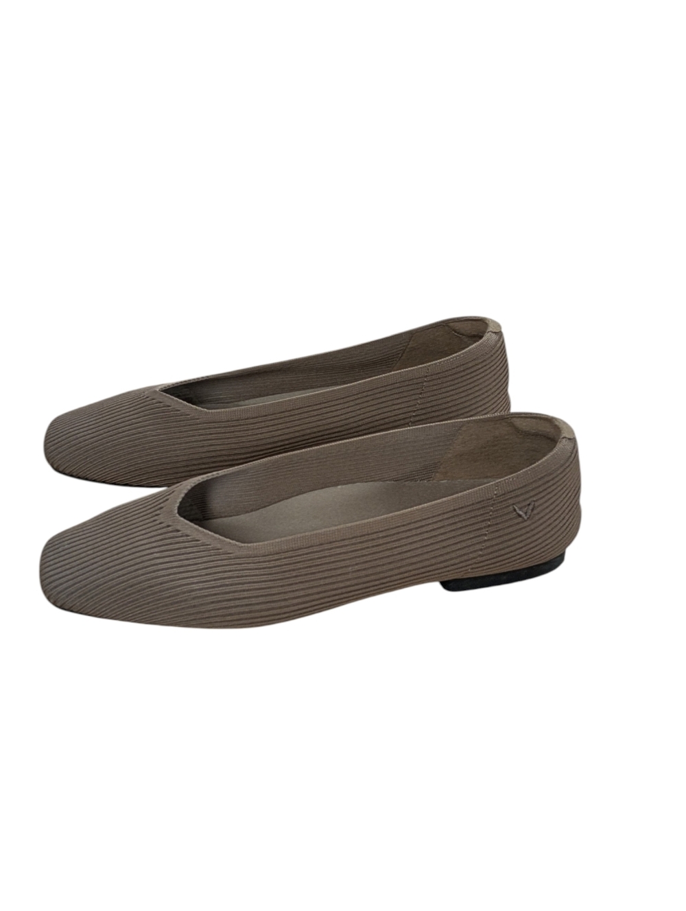 VIVAIA Margot Square Toe V-Cut Espresso Flats Size 40 - Picture 10 of 10